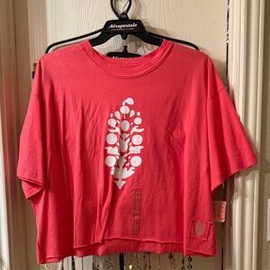 FP Movement by Free People Coral Graphic Short Sleeve Tee